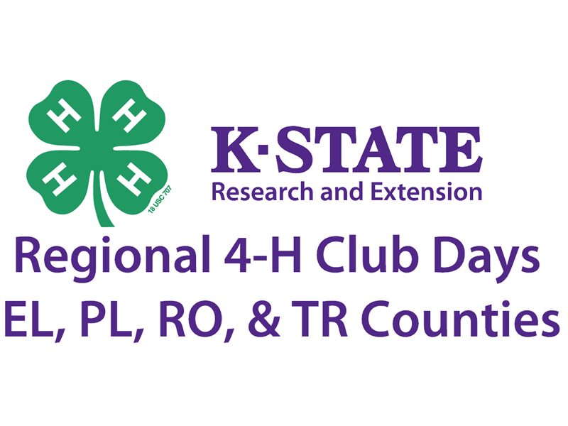 Logo for 2021 Regional 4-H Club Day – EL, PL, RO, & TR Counties
