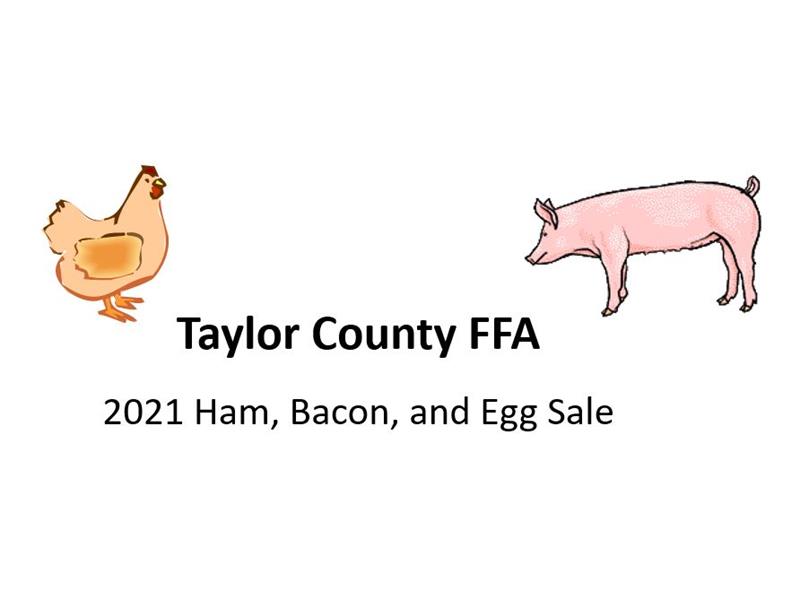Logo for 2021 Taylor County FFA Ham Bacon & Egg Show