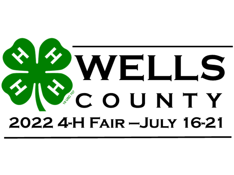 Logo for 2022 Wells County 4-H Fair