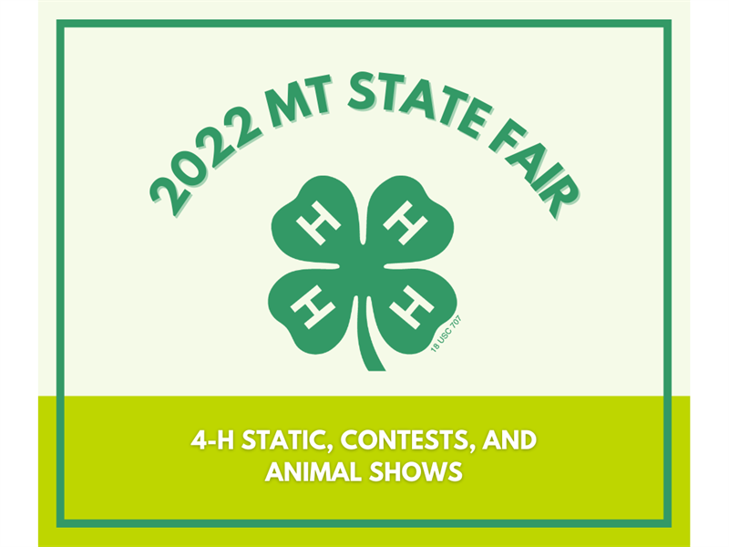 Logo for 2022 Montana State Fair 4-H Exhibits