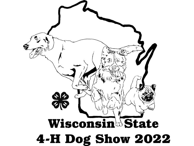 Logo for 2022 Wisconsin State 4-H Dog Show