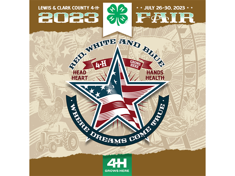 Logo for 2023 Lewis & Clark County 4-H Fair
