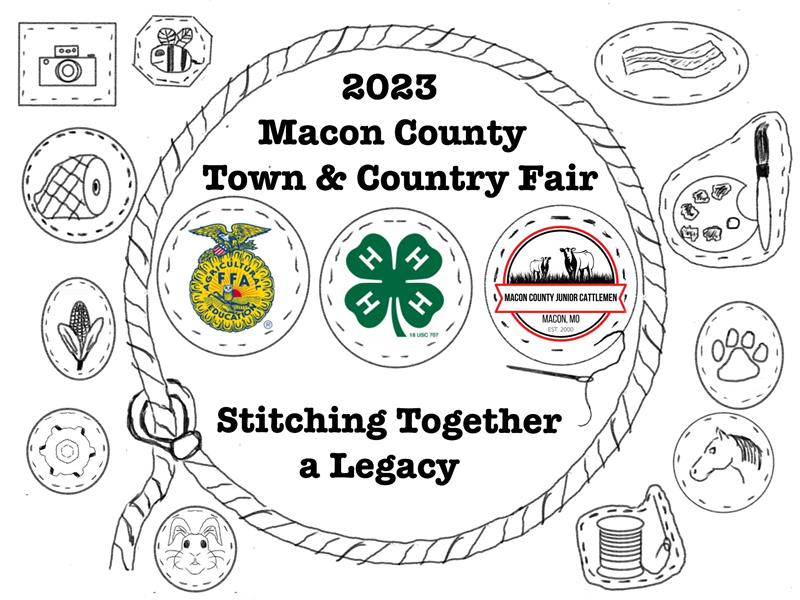 Logo for 2023 Macon County Town and Country Fair