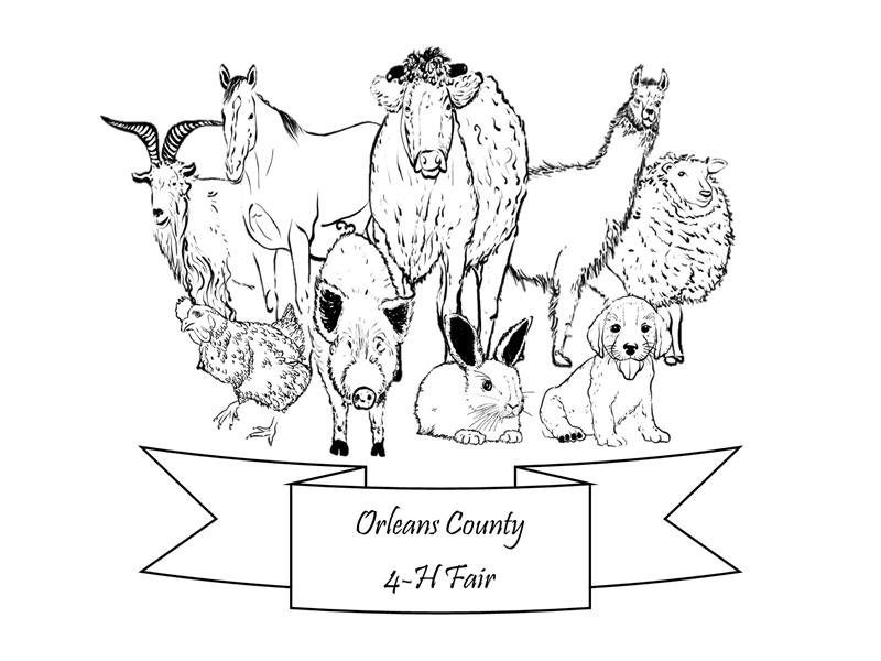 Logo for 2023 Orleans County 4-H Fair