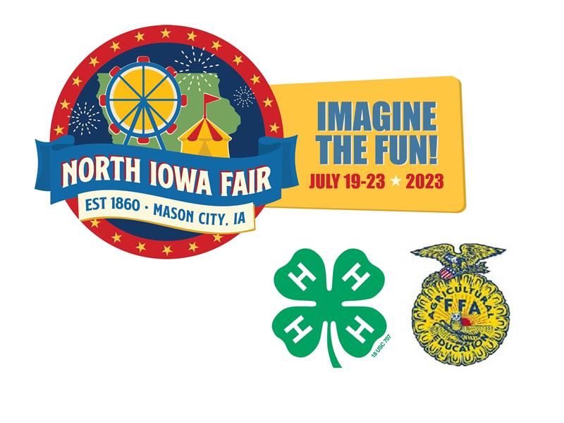 Logo for 2023 North Iowa Fair