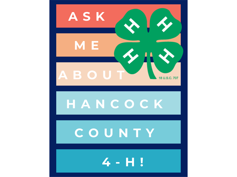 Logo for 2023 Hancock County 4-H Fair