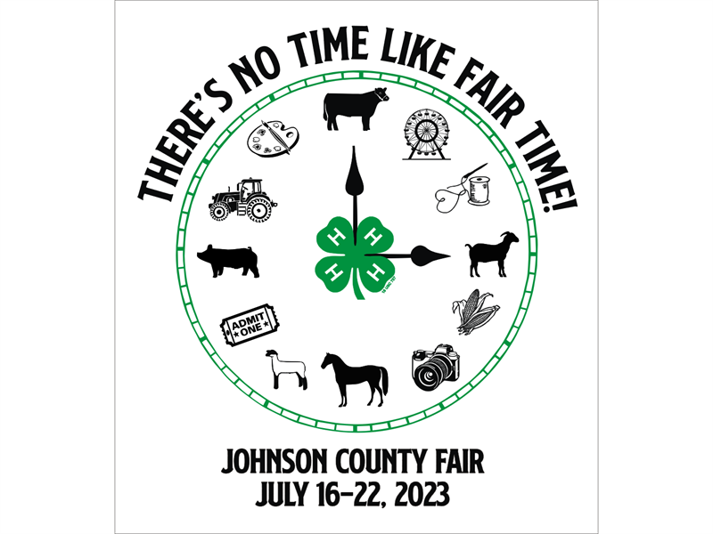 Logo for 2023 Johnson County 4-H & Agricultural Fair