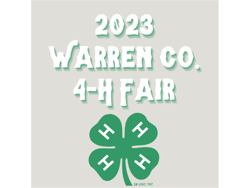 Logo for 2023 Warren County 4-H Fair