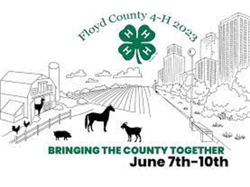 Logo for 2023 Floyd County 4-H Fair