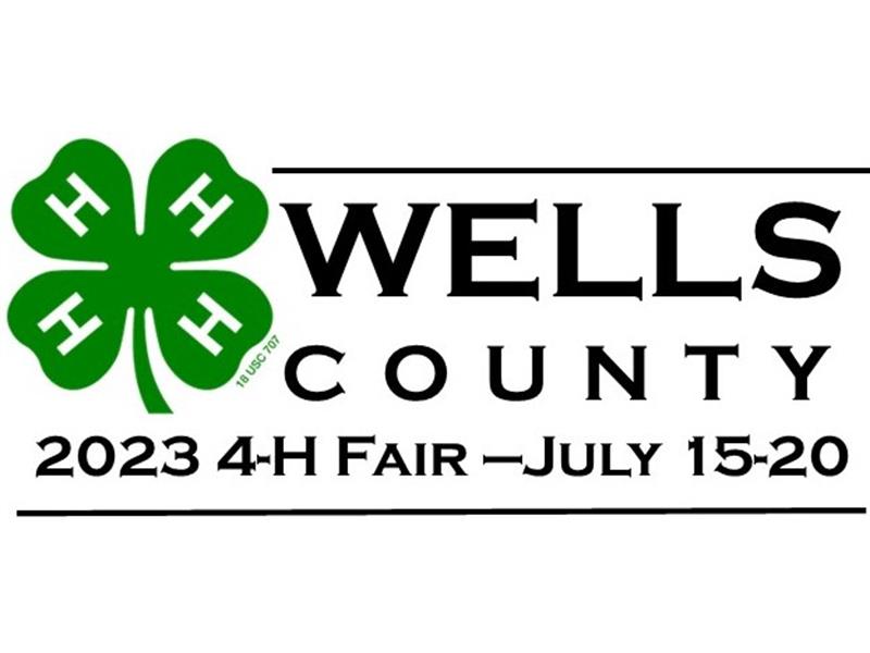 Logo for 2023 Wells County 4-H Fair