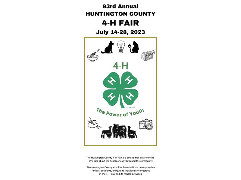 Logo for 2023 Huntington County 4-H Fair