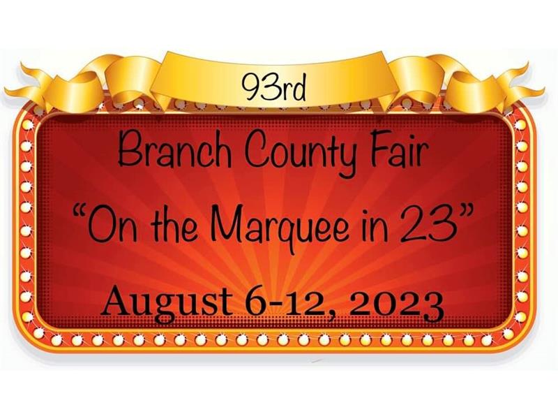 Logo for 2023 Branch County Fair