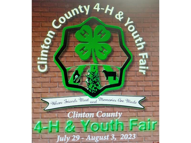 Logo for 2023 Clinton County 4-H & Youth Fair