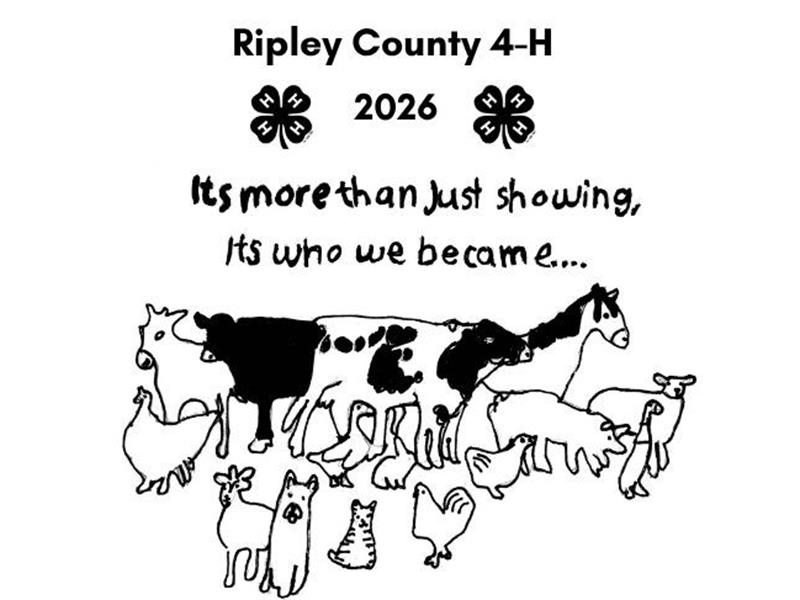 Logo for 2026 Ripley County Indiana 4-H Fair