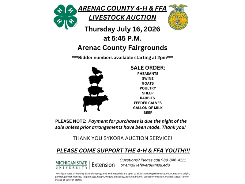 Logo for 2026 4-H/FFA Livestock Auction